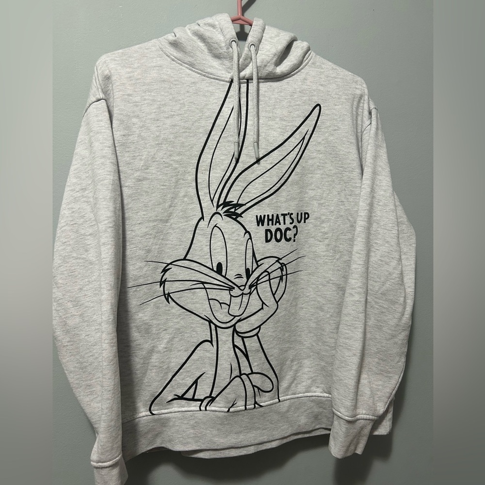 Looney Tunes Bugs Bunny light grey Hoodie